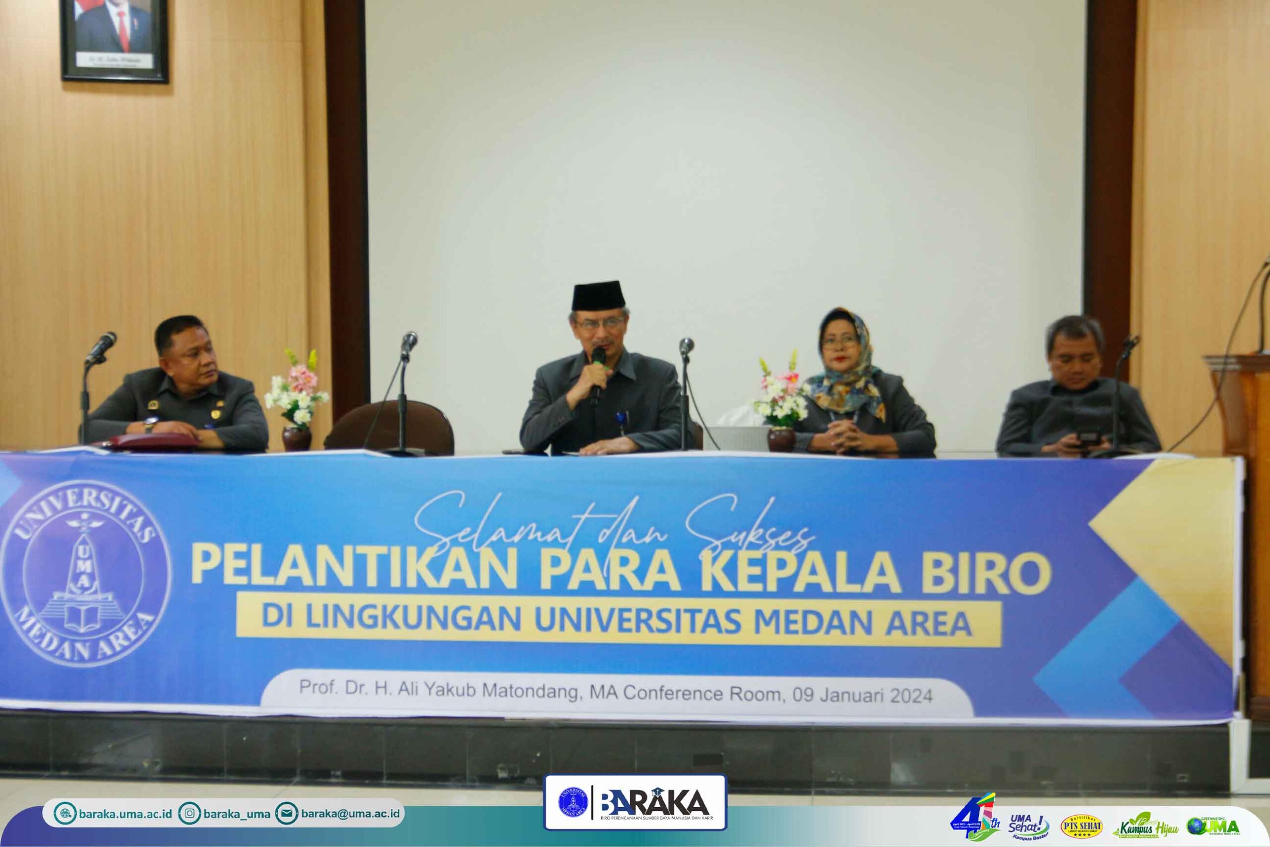 Pelantikan Kepala Biro Dan Lembaga Universitas Medan Area Tahun 2024 Biro Administrasi 0428